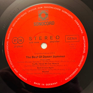 Donna Summer ‎– The Best Of Donna Summer LP (NM) - schallplattenparadis