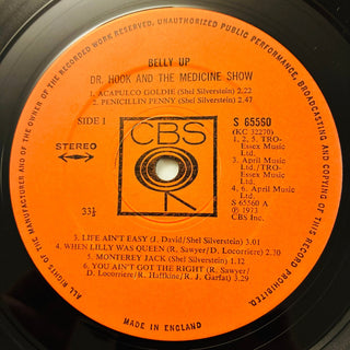 Dr. Hook & The Medicine Show – Belly Up LP (NM) - schallplattenparadis