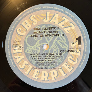 Duke Ellington And His Orchestra ‎– Ellington At Newport LP mit OIS (VG+) - schallplattenparadis