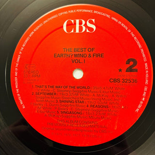 Earth, Wind & Fire – The Best Of Earth Wind & Fire Vol. I LP mit OIS (VG+) - schallplattenparadis