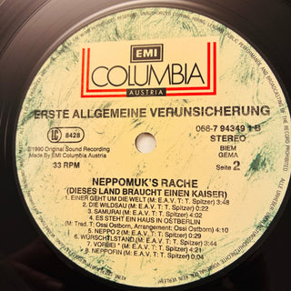 EAV (Erste Allgemeine Verunsicherung) – Neppomuk's Rache (Dieses Land Braucht Einen Kaiser) LP mit OIS (NM) - schallplattenparadis