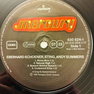 Eberhard Schoener, Sting, Andy Summers – Music From "Video Magic" And "Flashback" LP (NM) - schallplattenparadis