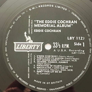 Eddie Cochran – The Eddie Cochran Memorial Album LP (NM) - schallplattenparadis