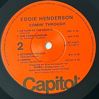 Eddie Henderson ‎– Comin' Through LP (VG+) - schallplattenparadis