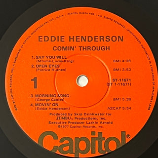 Eddie Henderson ‎– Comin' Through LP (VG+) - schallplattenparadis