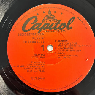 Eddie Henderson ‎– Runnin' To Your Love LP (NM) - schallplattenparadis