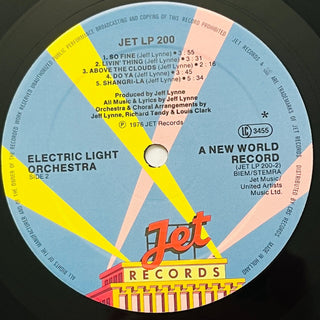 Electric Light Orchestra ‎– A New World Record LP mit OIS (VG+) - schallplattenparadis