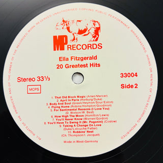 Ella Fitzgerald ‎– 20 Greatest Hits LP (NM) - schallplattenparadis