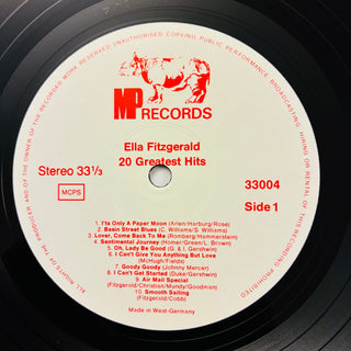 Ella Fitzgerald ‎– 20 Greatest Hits LP (NM) - schallplattenparadis