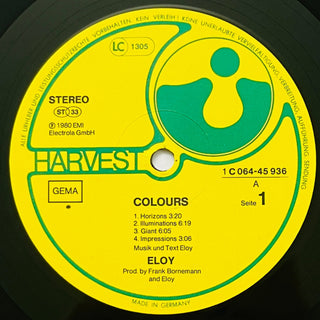 Eloy ‎– Colours LP (NM) - schallplattenparadis