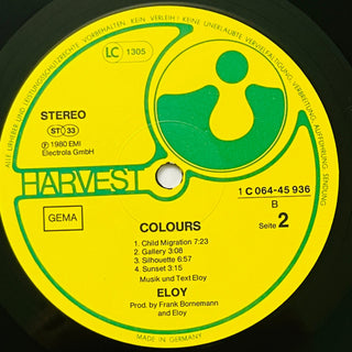 Eloy ‎– Colours LP (NM) - schallplattenparadis