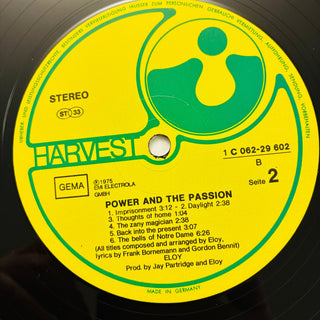 Eloy – Power And The Passion LP (NM) - schallplattenparadis