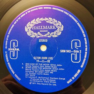 Elton John – 17 - 11 - 70 LP (NM) - schallplattenparadis