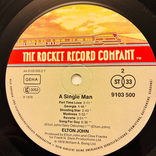 Elton John – A Single Man LP mit OIS (NM) - schallplattenparadis