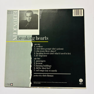 Elton John ‎– Breaking Hearts LP mit OIS (NM) - schallplattenparadis