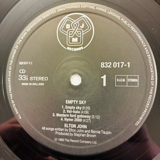 Elton John – Empty Sky LP mit OIS (NM) - schallplattenparadis
