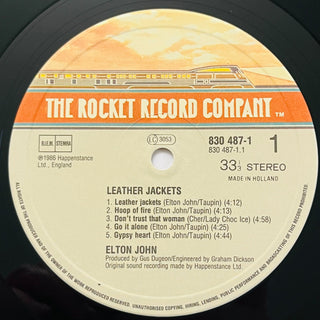 Elton John – Leather Jackets LP mit OIS (NM) - schallplattenparadis