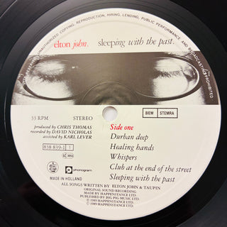 Elton John – Sleeping With The Past LP (NM) - schallplattenparadis
