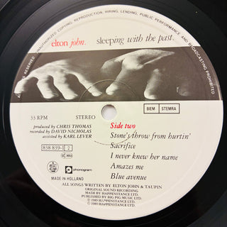 Elton John – Sleeping With The Past LP (NM) - schallplattenparadis