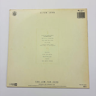 Elton John ‎– Too Low For Zero LP mit OIS (NM) - schallplattenparadis