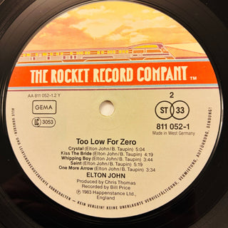 Elton John ‎– Too Low For Zero LP mit OIS (NM) - schallplattenparadis