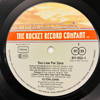 Elton John ‎– Too Low For Zero LP mit OIS (NM) - schallplattenparadis