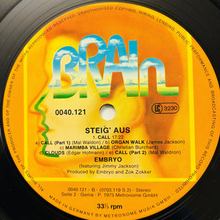 Embryo – Steig Aus LP (NM) - schallplattenparadis