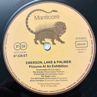 Emerson, Lake & Palmer ‎– Pictures At An Exhibition LP (NM) - schallplattenparadis