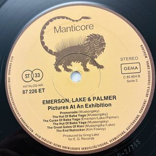 Emerson, Lake & Palmer ‎– Pictures At An Exhibition LP (NM) - schallplattenparadis