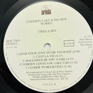 Emerson Lake & Palmer – Works (Volume 1) Doppel LP (NM) - schallplattenparadis