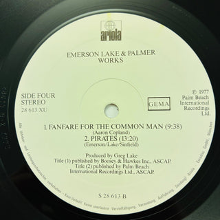 Emerson Lake & Palmer – Works (Volume 1) Doppel LP (NM) - schallplattenparadis