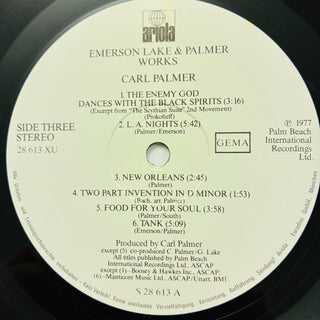 Emerson Lake & Palmer – Works (Volume 1) Doppel LP (NM) - schallplattenparadis