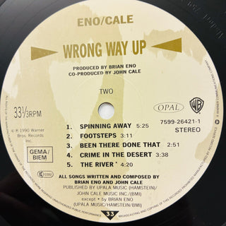 Eno / Cale – Wrong Way Up LP (NM) - schallplattenparadis