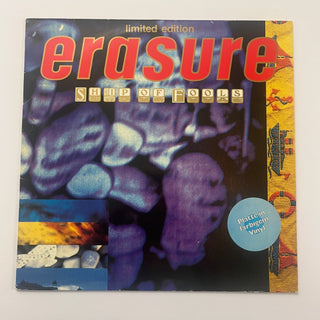 Erasure ‎– Ship Of Fools Maxi - Single - Limited Edition - Marbled Red/Blue/White Vinyl (NM) - schallplattenparadis
