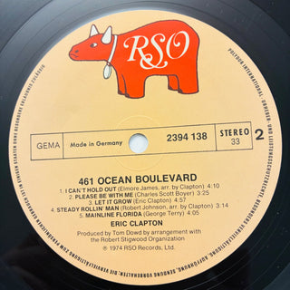 Eric Clapton ‎– 461 Ocean Boulevard LP (VG+) - schallplattenparadis