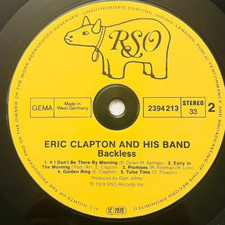 Eric Clapton ‎– Backless LP (NM) - schallplattenparadis