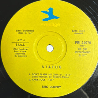 Eric Dolphy ‎– Status LP (VG+) - schallplattenparadis