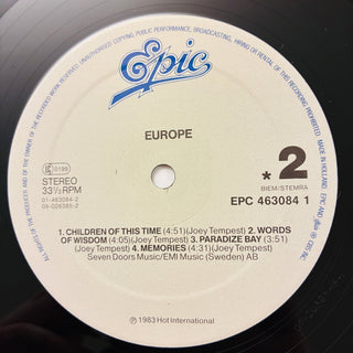 Europe – Europe LP (NM) - schallplattenparadis