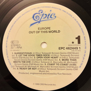Europe – Out Of This World LP (NM) - schallplattenparadis
