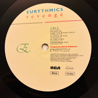 Eurythmics ‎– Revenge LP mit OIS (NM) - schallplattenparadis