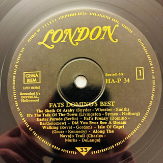 Fats Domino – Fats Domino's Best LP (NM) - schallplattenparadis