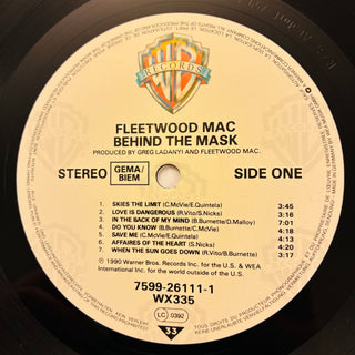 Fleetwood Mac ‎– Behind The Mask LP mit OIS (NM) - schallplattenparadis