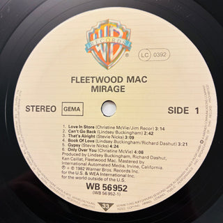 Fleetwood Mac ‎– Mirage LP mit OIS (VG+) - schallplattenparadis