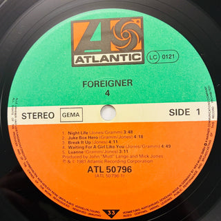 Foreigner ‎– 4 LP mit OIS (VG+) - schallplattenparadis