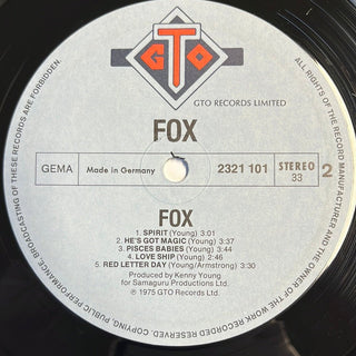 Fox ‎– Fox LP mit Beiblatt (NM) - schallplattenparadis