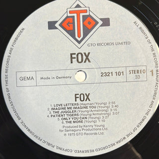 Fox ‎– Fox LP mit Beiblatt (NM) - schallplattenparadis