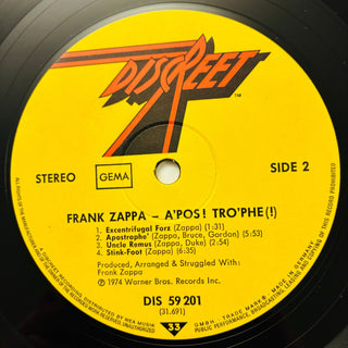 Frank Zappa – Apostrophe (') LP (NM) - schallplattenparadis