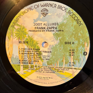 Frank Zappa ‎– Zoot Allures - schallplattenparadis