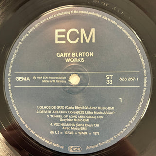 Gary Burton ‎– Works LP (NM) - schallplattenparadis
