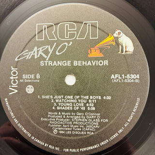 Gary O' ‎– Strange Behavior LP mit OIS (VG+) - schallplattenparadis